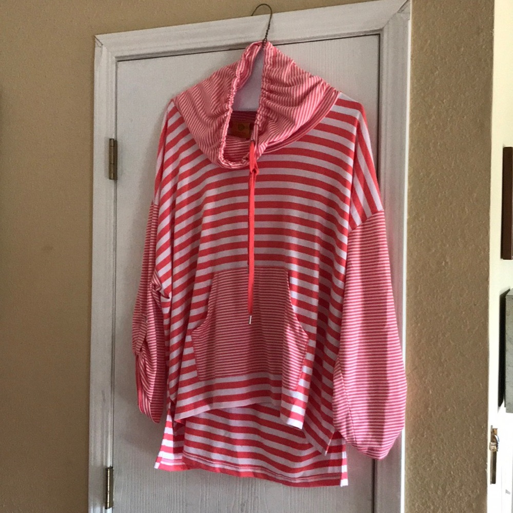 Lightweight striped sweatshirt